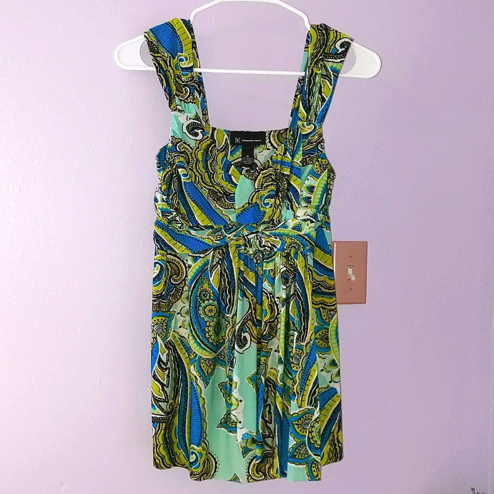 INC vibrant sleeveless tank top M